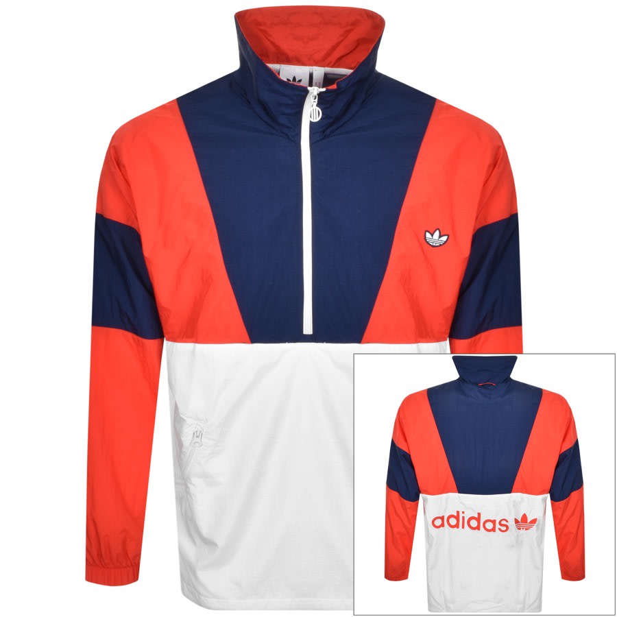 Alternative Image for Productadidas Originals Half Zip Track Top Jacket Red1